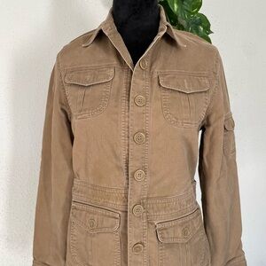 Jones New York Brown BC Military Jacket Women Size S/CH